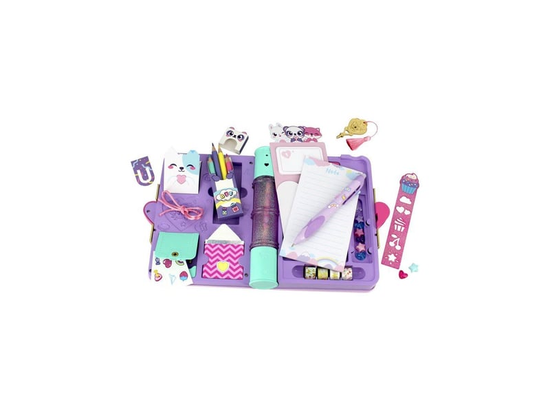  Carnet secret avec stylo magique et compartiments cachés, 5 clés, encre thermosensible, 30 surprises multicolores FUN8721017608752 - Conforama C