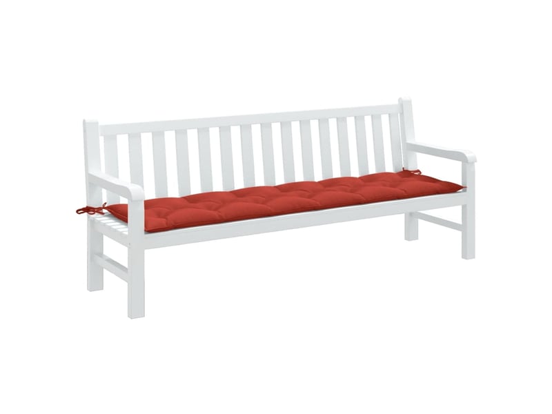  Coussin de banc de jardin, coussin d'assise rouge mélangé 200x50x7 cm tissu cf52827  - Conforama B