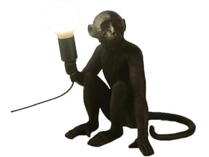Lampe de table en résine pour chambre d'enfant (e27 noir)