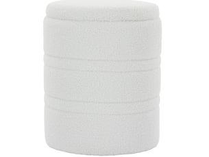Pouf / repose pied BEAUNIV  blanc