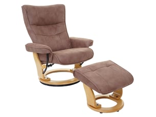 Fauteuil relax manuel   Tissu marron