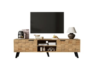 Meuble tv coloris beige 160.5 cm <strong>PEXCHO</strong>  <strong></strong>