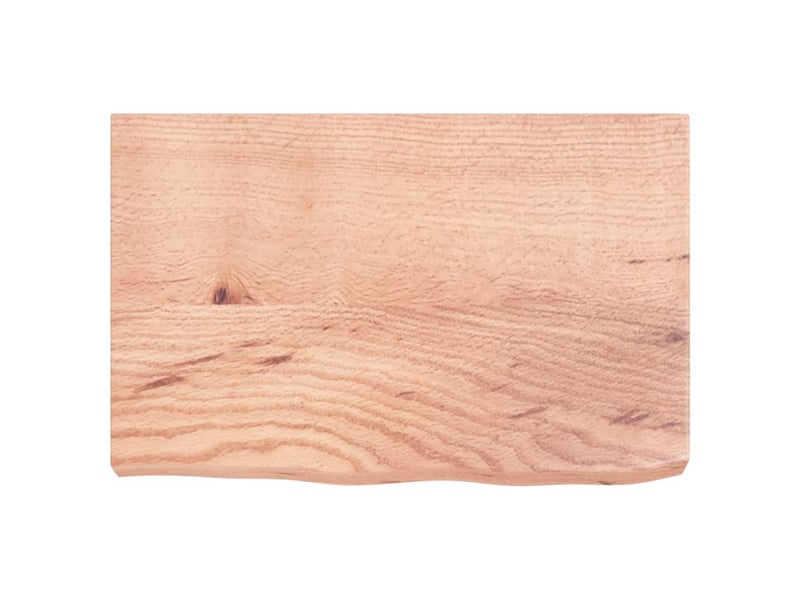  Comptoir de salle de bain, plan de travail marron 60x40x(2-6) cm bois traité cf65805  - Conforama D