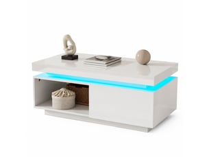 Table basse  coloris blanc VLIVRA 