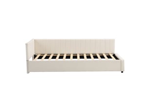 Lit banquette 90x200 cm <strong>ZOVIRA</strong>  <strong></strong> coloris beige