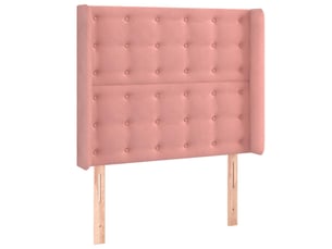 Tete de lit A poser largeur 83 cm rose