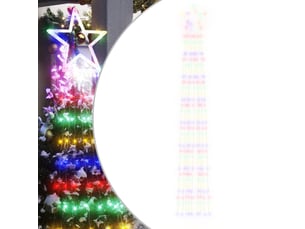 Guirlande de sapin de noël 320 led colorées 375 cm