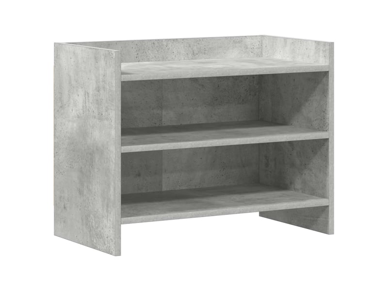  Meuble tv - banc tv - meuble de rangement 60 x 33 x 47 cm gris béton bois d'ingénierie  - Conforama A