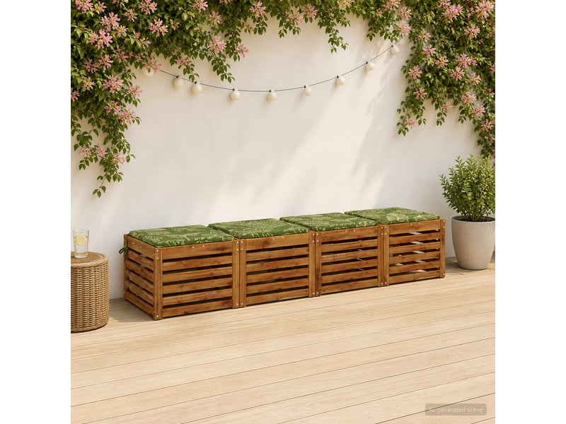  Lot de 4 coussins de siège, coussins d'assise soest 100 % polyester cf60155  - Conforama B
