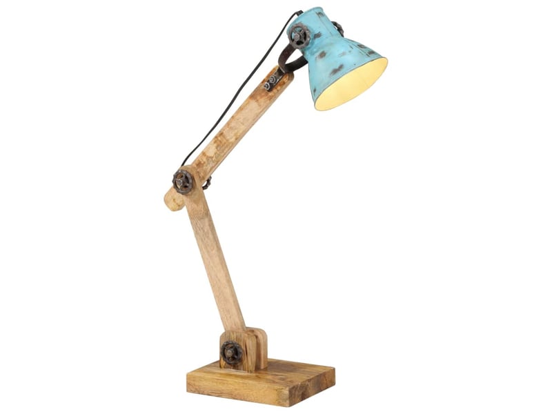  Lampe de bureau 25 w bleu délavé 23x18x96 cm e27  - Conforama B