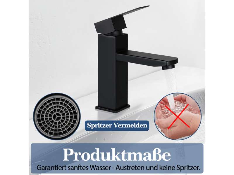  Nettlife robinet de salle de bain noir pour lavabo  - Conforama C