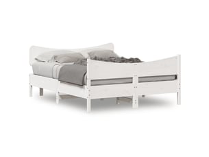 Lit 2 places 135x190 cm    coloris blanc