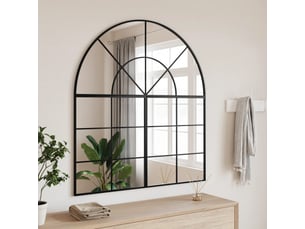 Miroir  à fixer coloris noir <strong></strong>  <strong></strong> - 100 cm x 110 cm