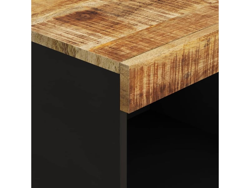  Table de chevet - table latérale 85x33x75 cm bois massif de manguier  - Conforama E