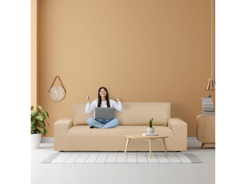Housse de canapé 4 places apollo c01  - Conforama C