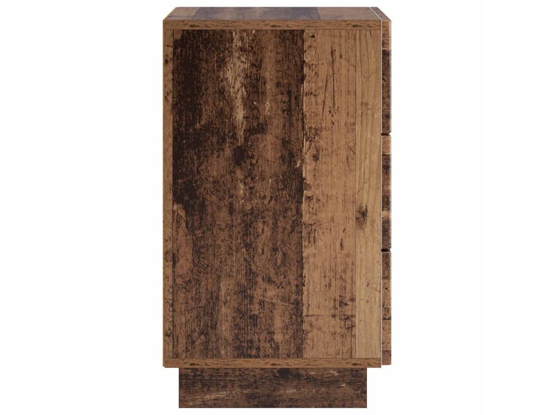  Table de chevet - cabinet de chevet - table de nuit 2 pièces bois ancien 33,5 x 34,5 x 60 cm  - Conforama D
