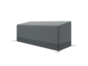 Housse de protection pour mobilier de jardin, résistante à l'hiver, imperméable et anti-uv, en tissu oxford 600d, 190,5 x 72 x 76 cm, gris clair