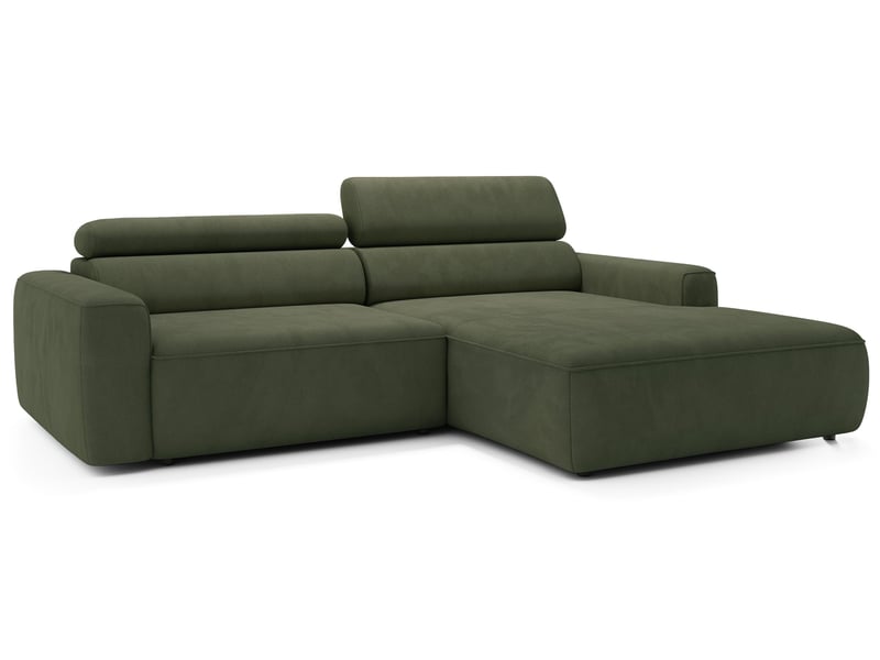  Selsey fando - canapé d'angle - 252 cm - velours vert sauge Fando - Conforama D