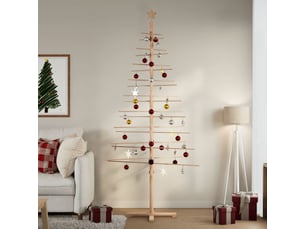 Sapin de noël - arbre de noël en bois pour décoration 210 cm bois massif de pin