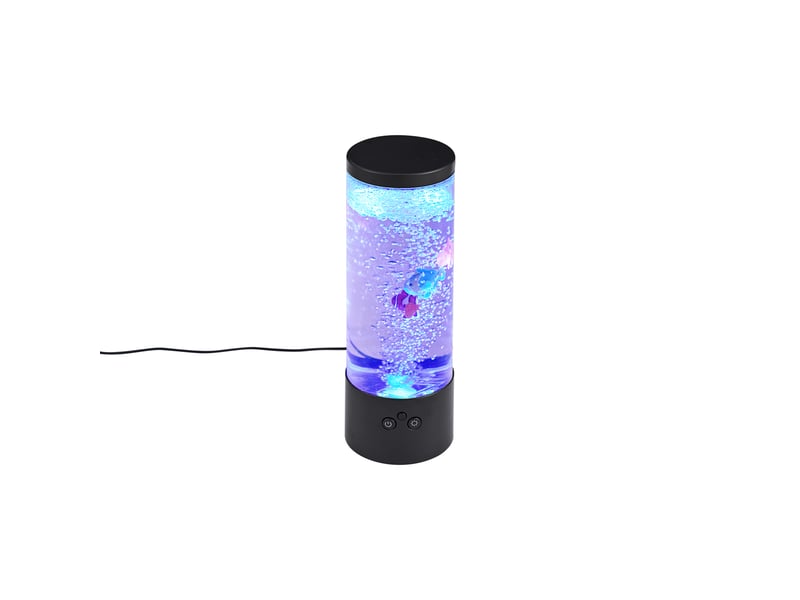  Tube à bulles noir 30 cm avec led rgb - sealife  - Conforama A