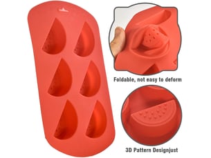 Moule en silicone pastèque 3d – 4 paquets de 6 cavités ustensiles de cuisson antiadhésifs qualité alimentaire