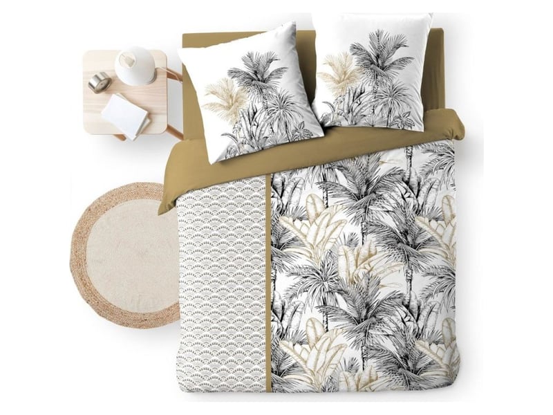  Housse de couette 260x240 + 2 taies dakar  coton  - Conforama D