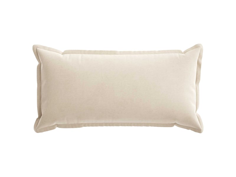  Lot de 12 housses de coussin houten crème 40 x 80 cm tissu chenille cf49003  - Conforama C