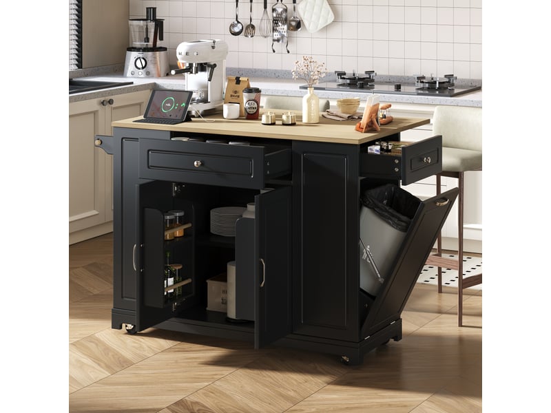 Desserte 3 portes 2 tiroirs coloris noir mdf desserte noir - Conforama B