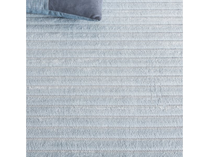  Tapis moderne en polypropylène bleu, 201 x 201 cm  - Conforama D