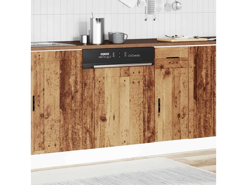  Panneau de lave-vaisselle vieux bois 60x1,5x57cm  - Conforama C