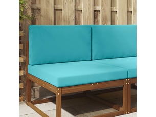 Coussin de canapé d'extérieur, coussin de chaise polyester turquoise 80 x 80 cm cf54182