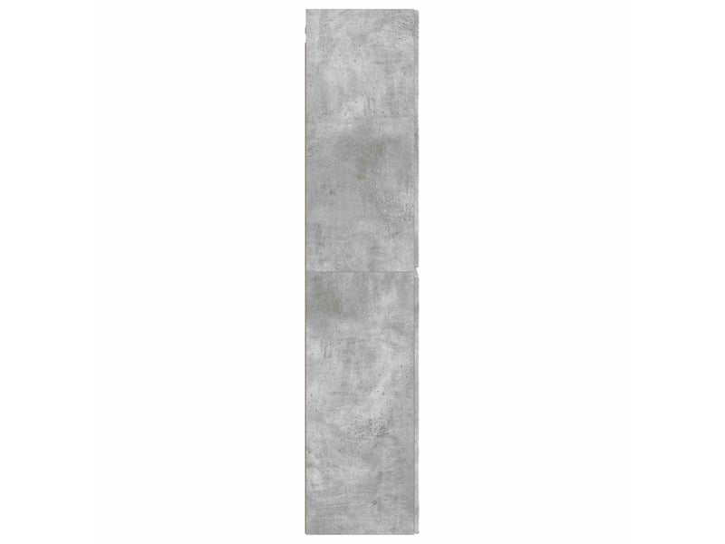 Cabinet salle de bain mural, meuble de rangement gris béton 33x34.5x160 cm shl6925 - Conforama D