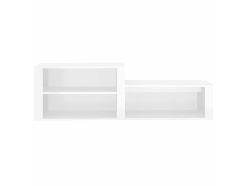  Meuble à chaussure | armoire à chaussure blanc brillant 150x35x45 cm bois ingénierie  - Conforama E