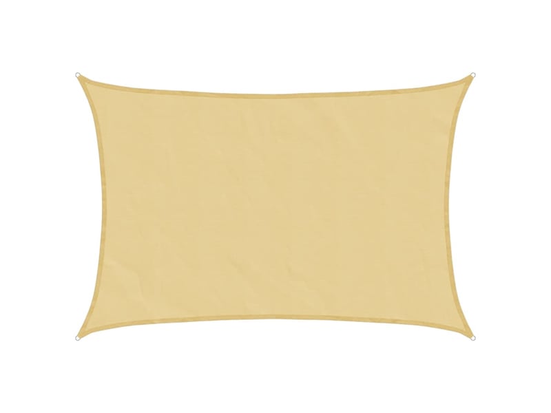 Voile d'ombrage - voile d'ombre - voile parasol sable 3,5x2,5 m 100 % polyester oxford - Conforama A