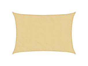 Voile d'ombrage - voile d'ombre - voile parasol sable 3,5x2,5 m 100 % polyester oxford