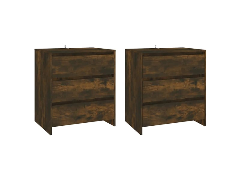  Buffets 3 pcs - bahut - meuble de rangement chêne fumé bois d'ingénierie  - Conforama C
