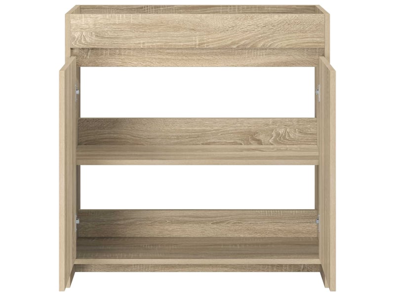  Meuble sous lavabo de salle de bain, commode chêne sonoma shl9172  - Conforama D