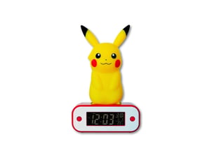 Réveil lumineux enfant pikachu affichage digital rétro eclairage led rouge et bord lumineux