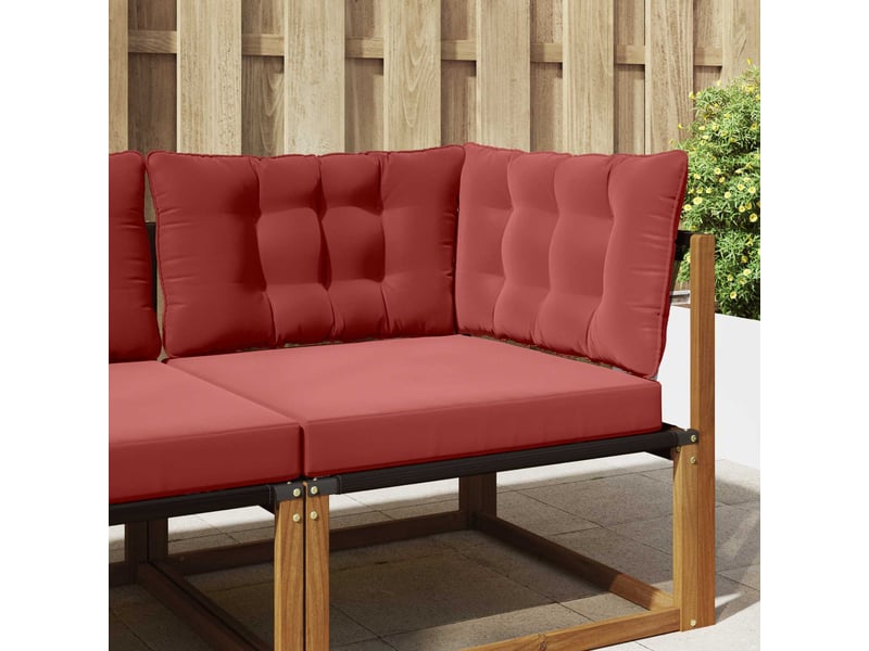  Coussin de canapé d'extérieur, coussin de chaise polyester bordeaux 68,5 x 68,5 cm cf54050  - Conforama B