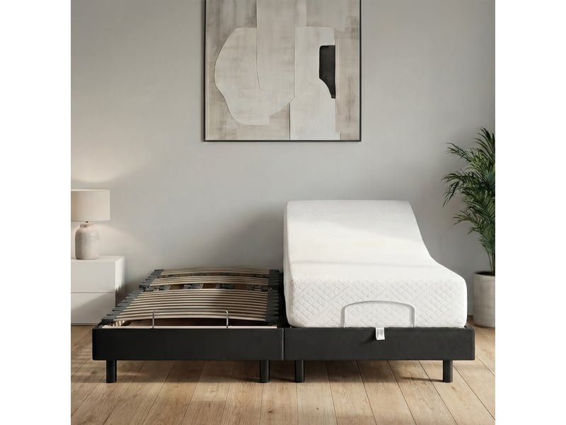  Ensemble matelas mémoire de forme absolu avec sommier rochereau 70x190 cm 4BP.AB.SB.SOL.0719 - Conforama D