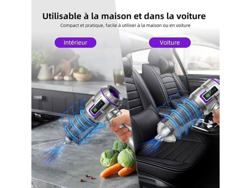  Aspirateur balai 4 en 1 sans fil 16 kpa avec soufflerie lcd type c 3 vitesses 413446_AACKO80508_6_DROPFR - Conforama B
