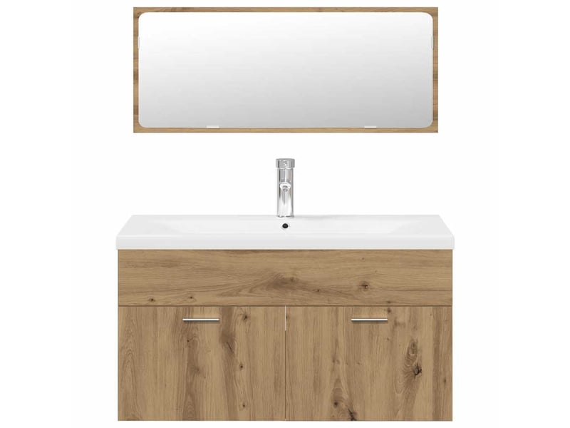 Ensemble de meubles salle de bain 3 pcs bois d'ingénierie cf63958 - Conforama D