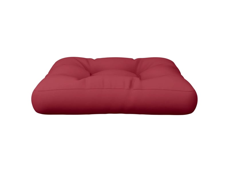  Coussin de palette, coussin de chaise, coussin de canapé rouge bordeaux 50x50x12 cm tissu cf55450  - Conforama D