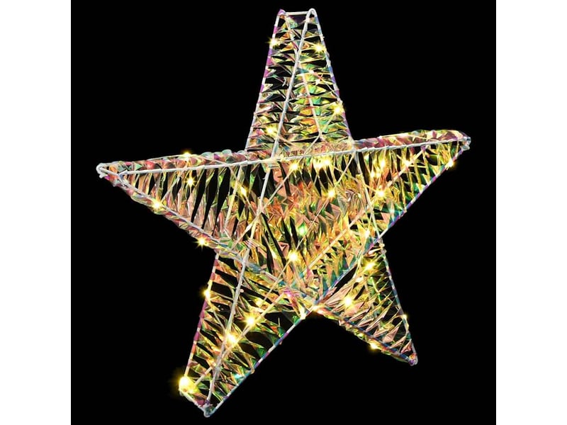 Étoile en 3d 50 led blanc chaud 55 x 52.5 x 9 cm pet cf62169 - Conforama D