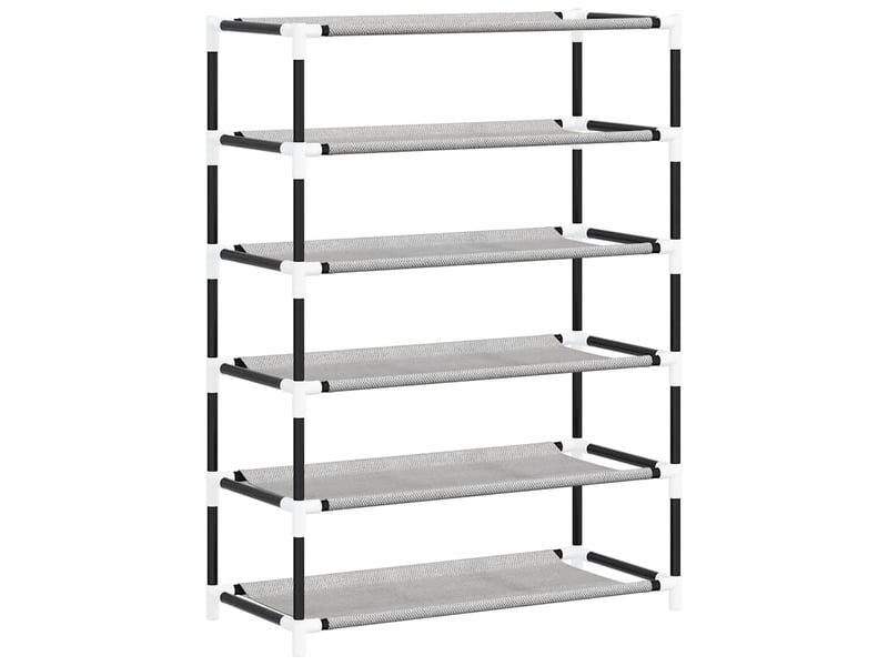  Meuble à chaussure, armoire à chaussures gris 60x28x90 cm tissu  - Conforama E
