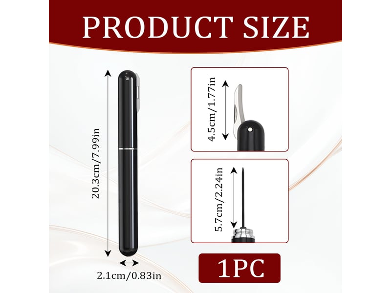 Tire bouchon, tire-bouchon à pression d'air 7s cork pops out décapsuleur pompe ouvre bouteille vin outils ouvre-bouteille à pression d'air (1pcs) - Conforama B