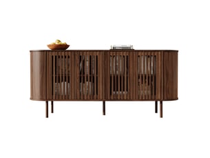 Buffet 4 porte(s)  0 tiroir(s)   - 160 cm coloris bois foncé 