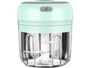 1 mini hachoir à ail électrique sans fil vert pour usage domestique