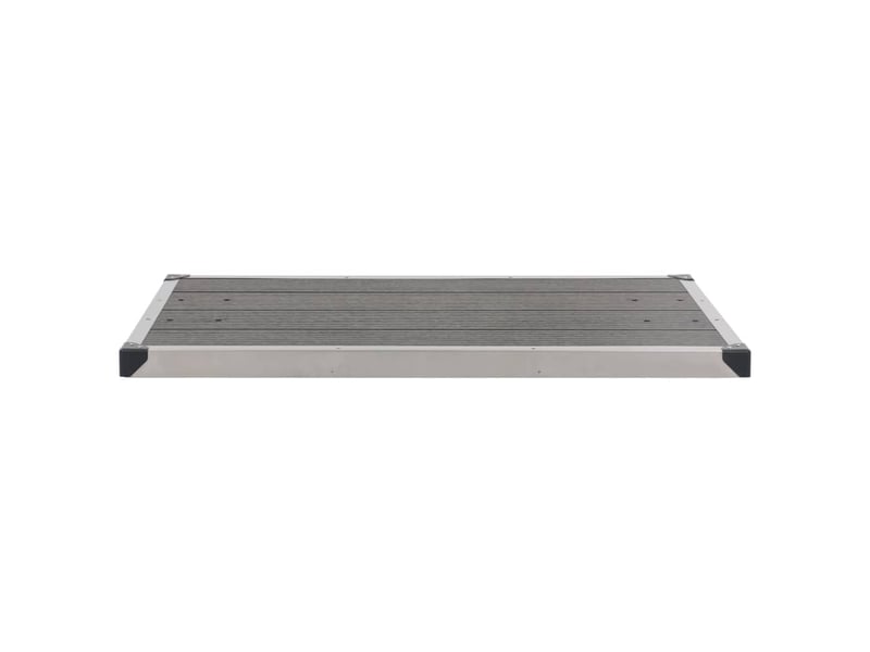  Receveur de douche extérieur receveur de base de douche de jardin receveur de douche de terrasse piscine wpc acier inoxydable 110 x 62 cm gris 02_0001983  - Conforama C