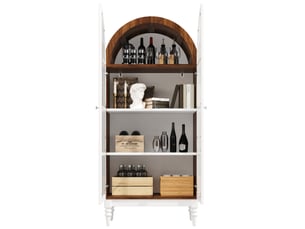 Vitrine coloris blanc 3 étagère(s) <strong>ELVMI</strong> <strong></strong> - 76 cmx165 cm